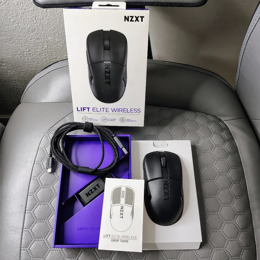 NZXT Lift Elite Wireless Gaming Mouse 26K DPI PixArt PAW3395 Black